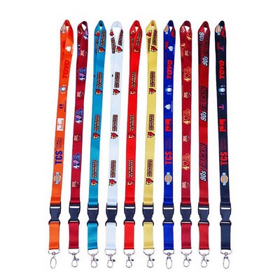 5/8" Lanyards With Detachable Buckle Release